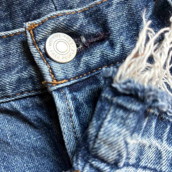 We the Free Button-Fly Jeans w/Double-Frayed Hem - Picture 6 of 16